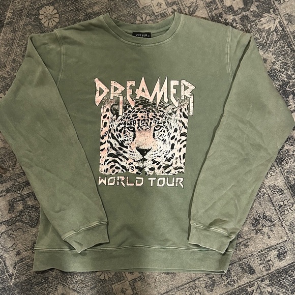 Dreamers World Tour Sweatshirt - Olive Green - Picture 2 of 5